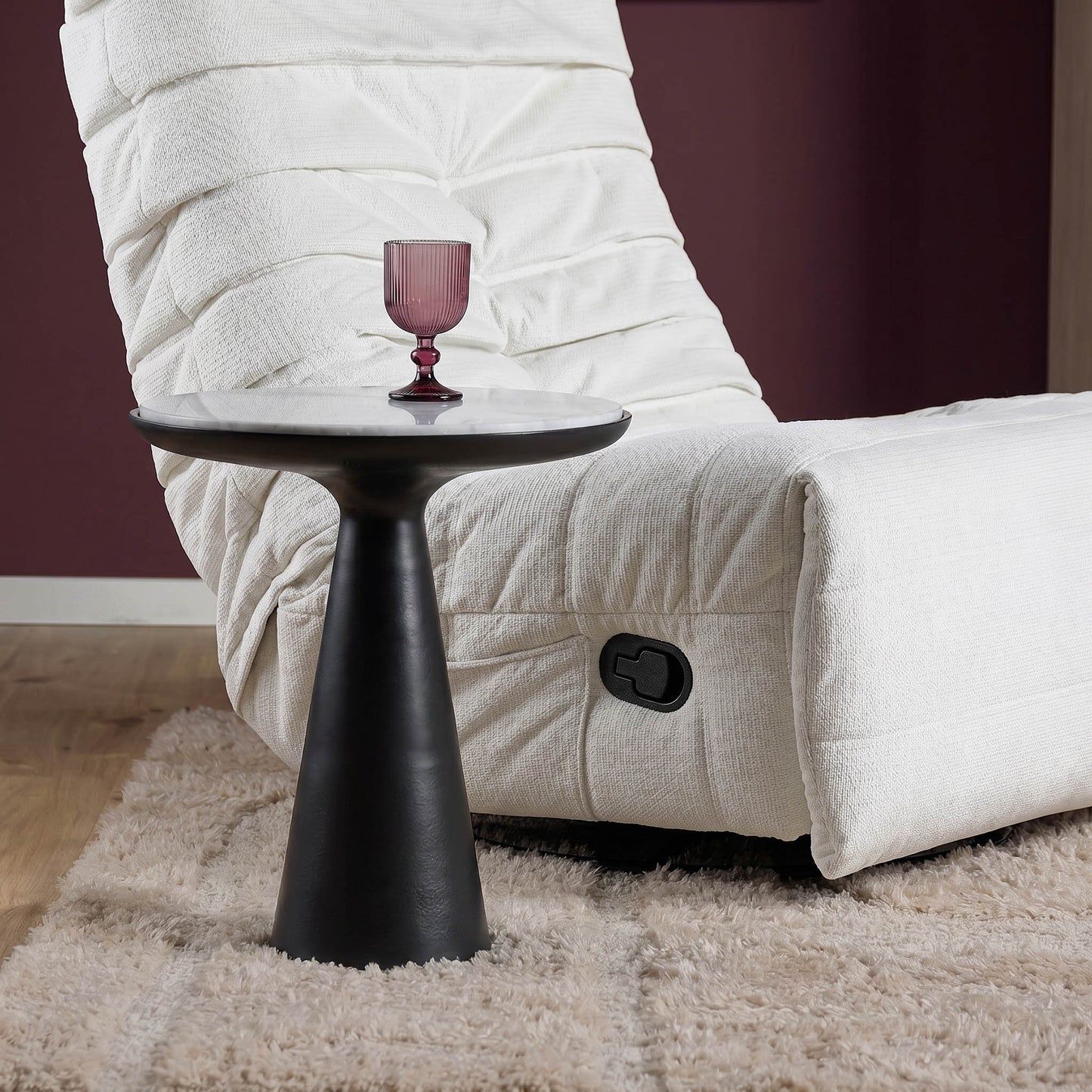 Bijzettafel Essy | Zwart | 45 cm