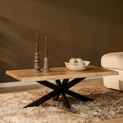 Boomstam salontafel Live Edge 120x60 cm