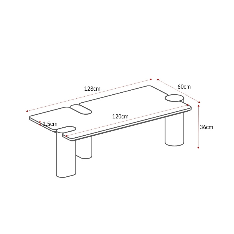 Salontafel Maeve | 128 cm