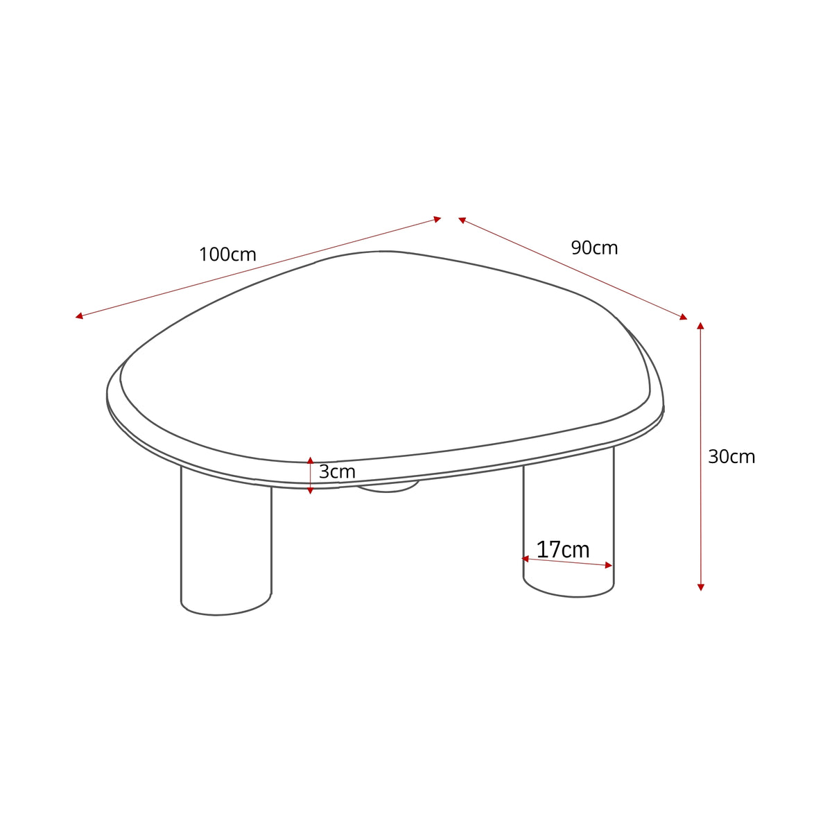 Salontafel Nuvé | 100 cm