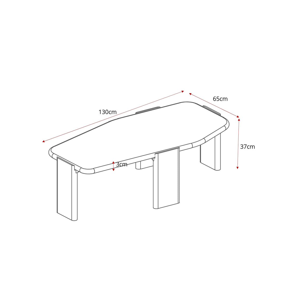 Salontafel Silva | 130 cm