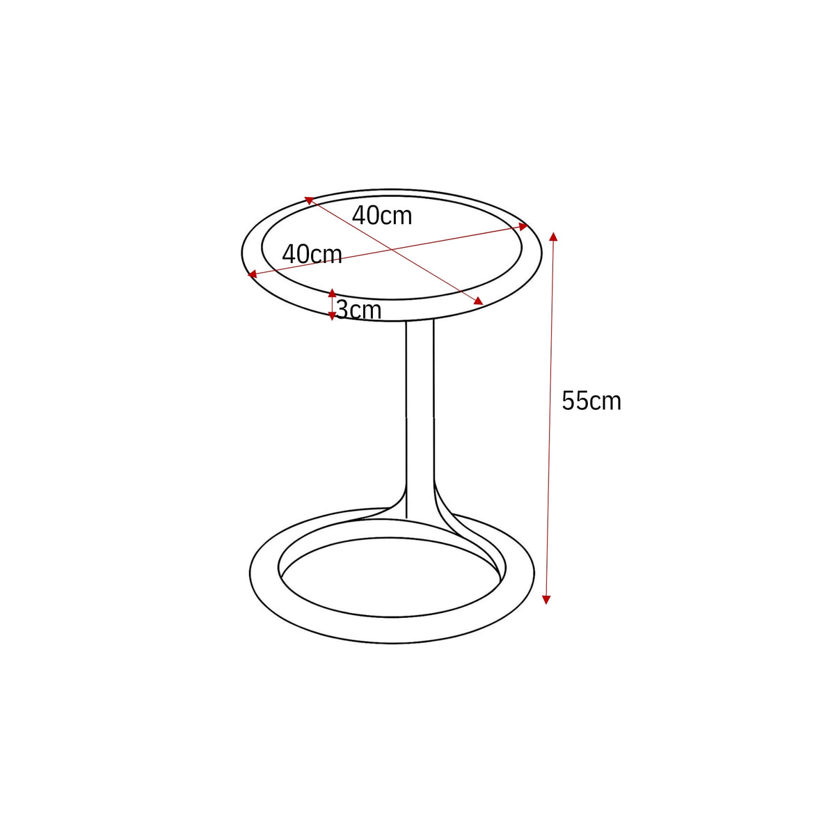 Salontafel Elias | 60 cm