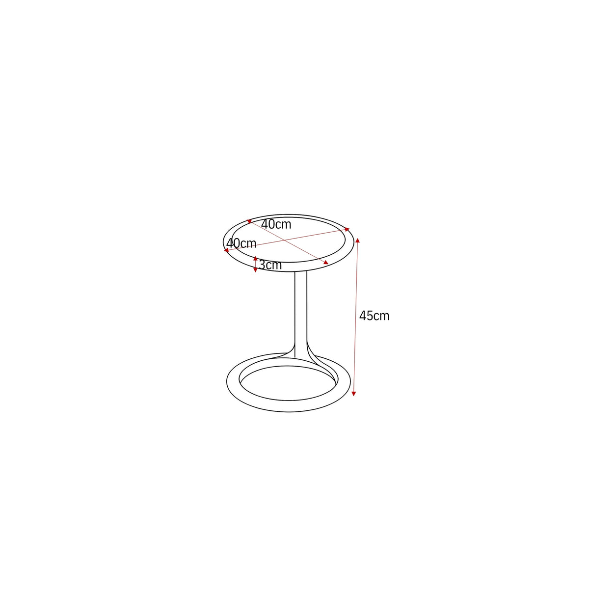 Salontafel Elias | 60 cm