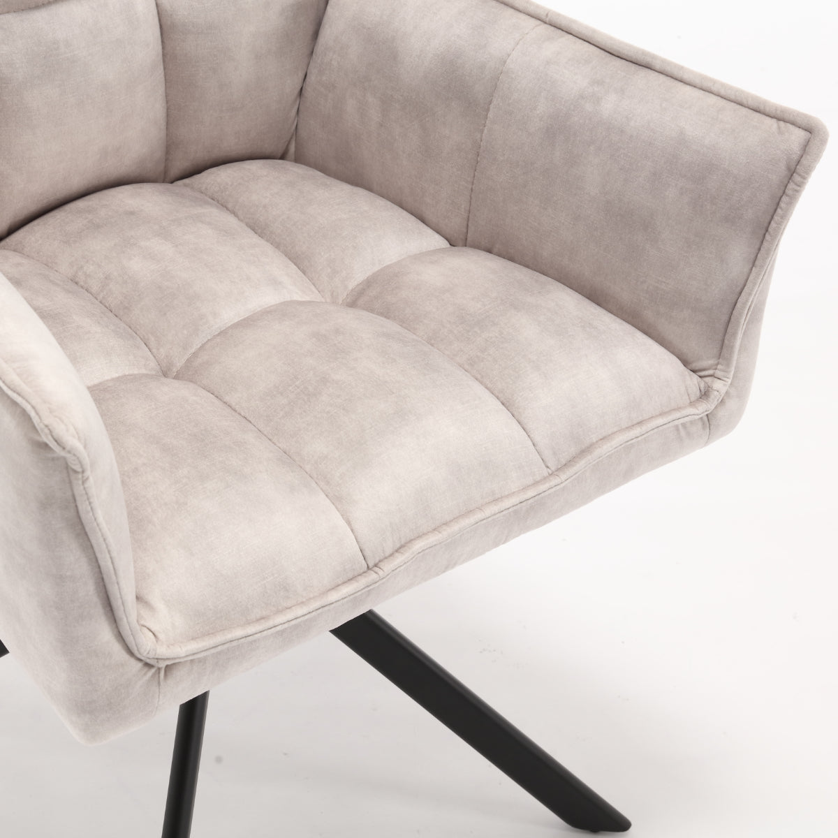 Eetkamerstoel Dani | Velvet Champagne (set van 2)