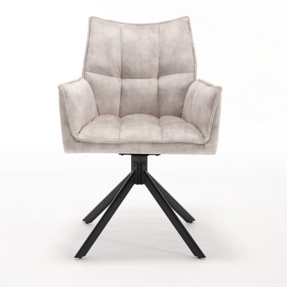 Eetkamerstoel Dani | Velvet Champagne (set van 2)