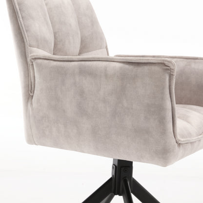 Eetkamerstoel Dani | Velvet Champagne (set van 2)