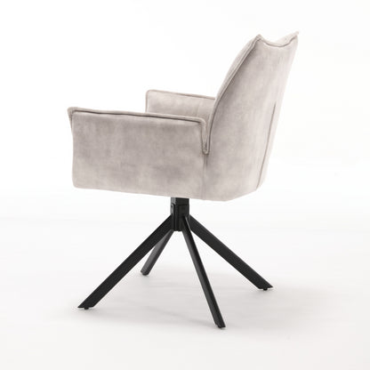 Eetkamerstoel Dani | Velvet Champagne (set van 2)