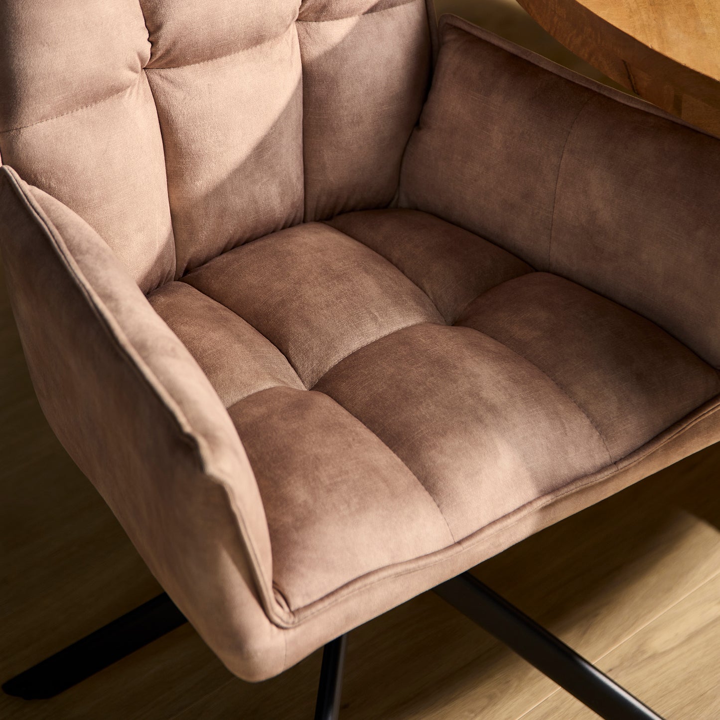 Eetkamerstoel Dani | Velvet Beige (set van 2)