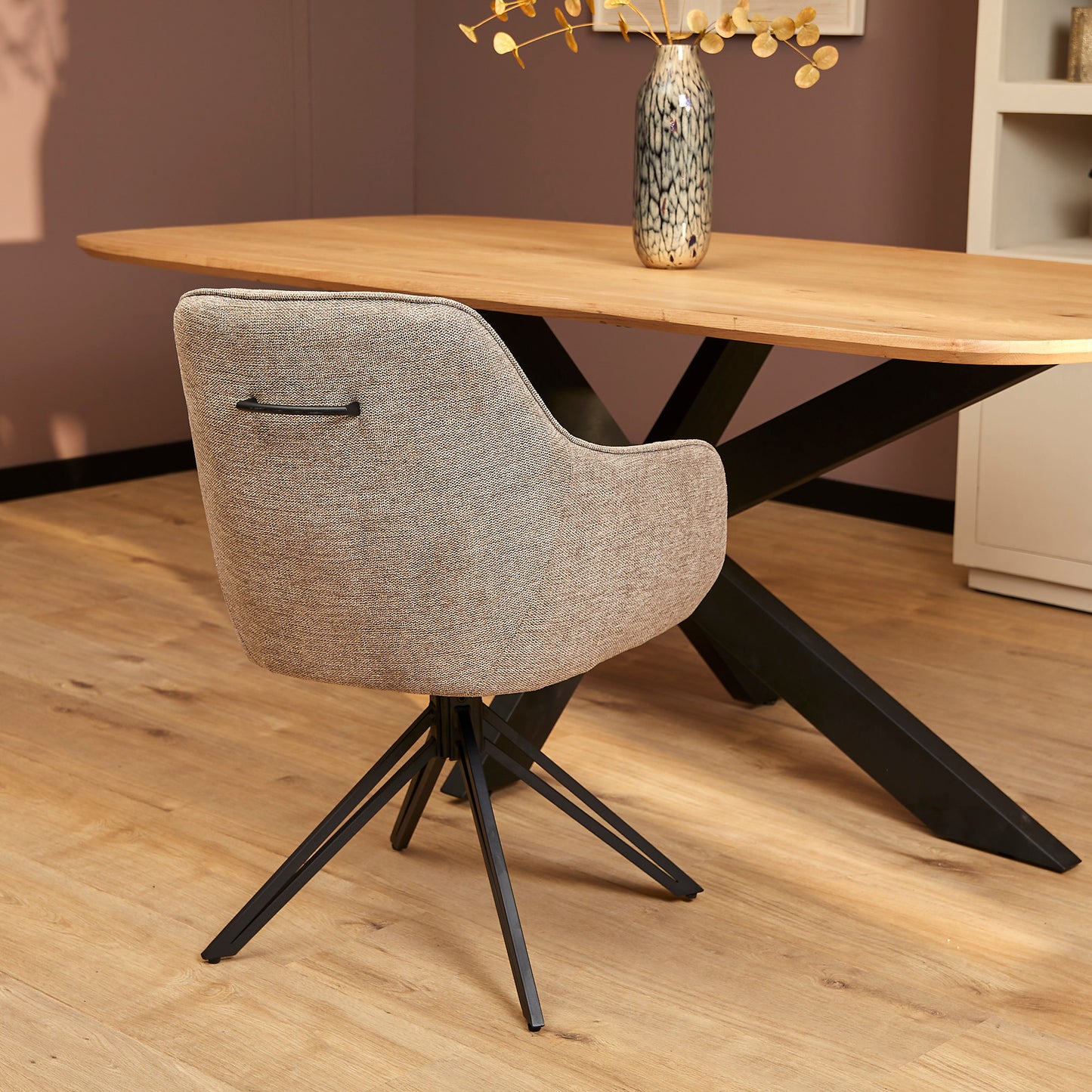 Eetkamerstoel Jens | Bruin (set van 2)