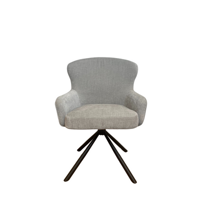 Dining chair Hanna | Ash Grey | With armrest 