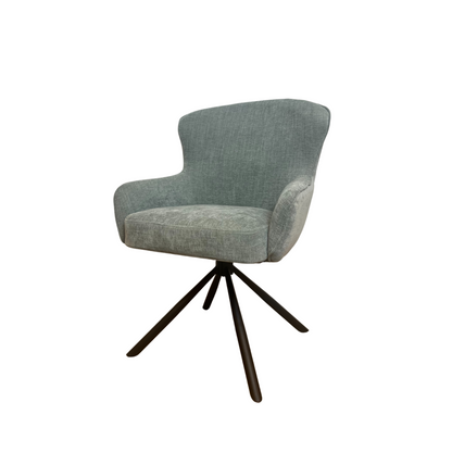 Dining chair Hanna | Charcoal Brown | With armrest 