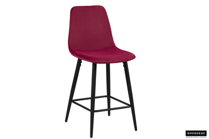 Counterstoel Boy Fluweel Bordeaux