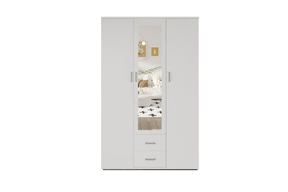Wardrobe 'Marc' 3 doors with mirror White (2c)