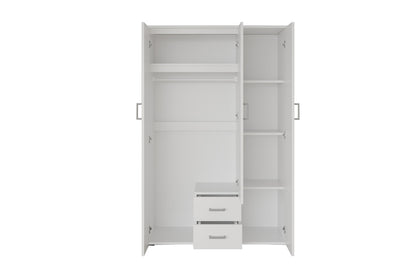 Wardrobe 'Marc' 3 doors with mirror White (2c)
