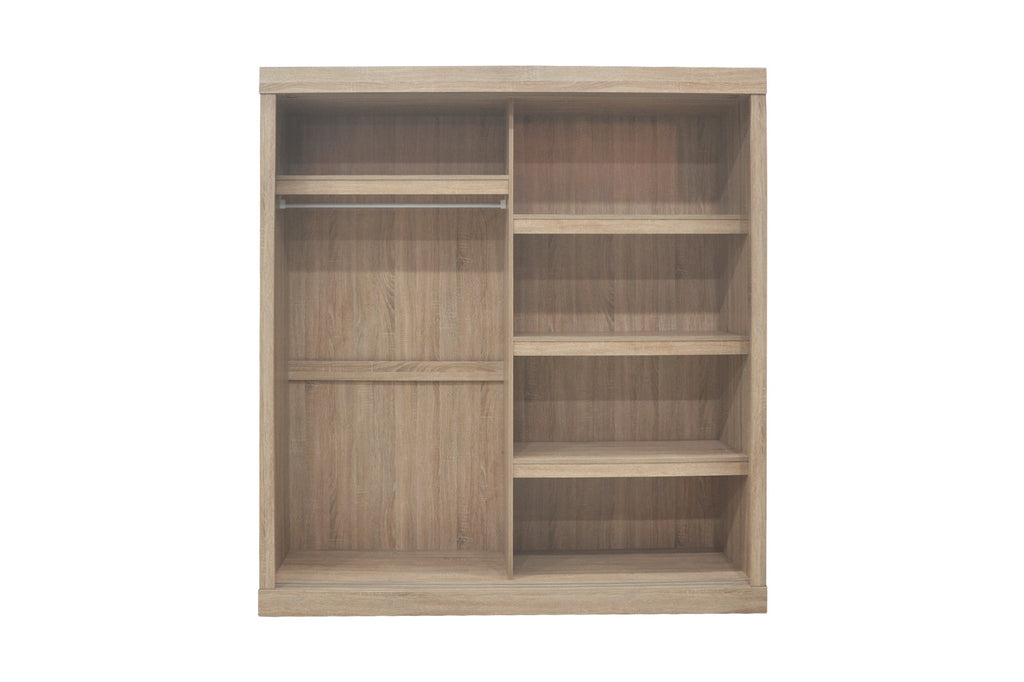 Wardrobe 'Mike' 2 Sliding Doors, 1 Mirror Door Sonoma (3c)