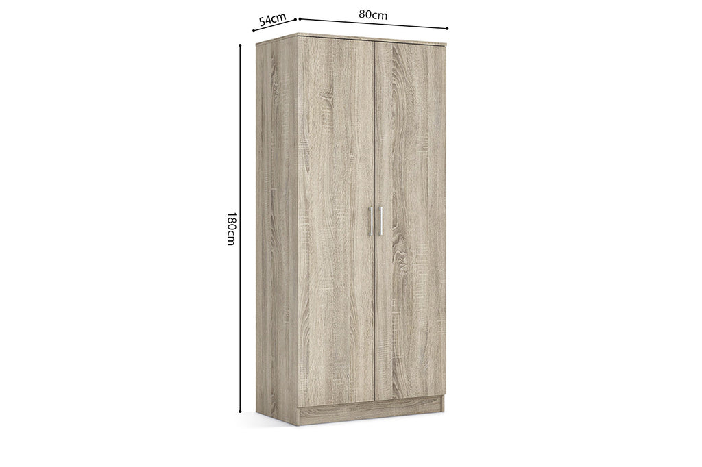 Wardrobe 'Ray' 2 doors Sonoma (2c)