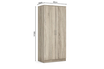 Wardrobe 'Ray' 2 doors Sonoma (2c)