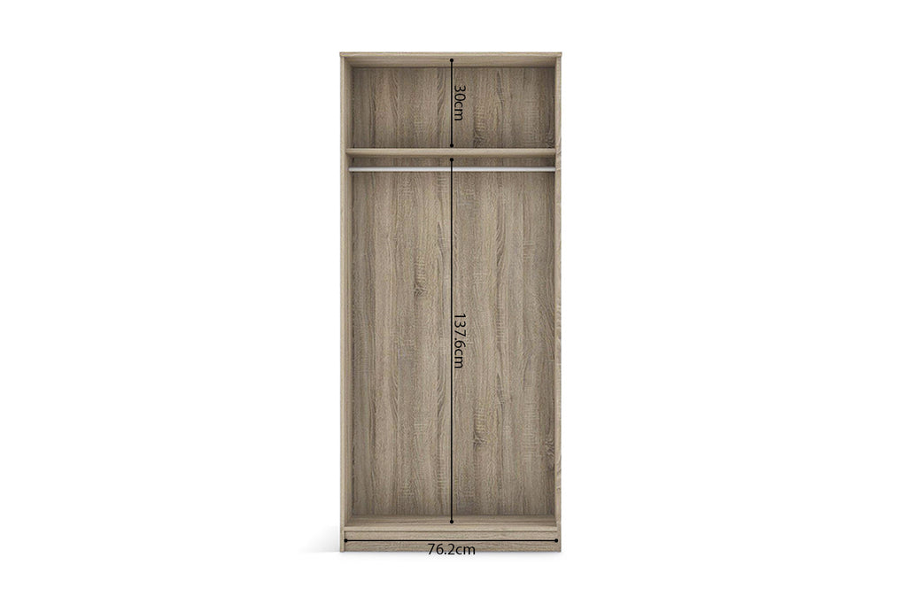 Wardrobe 'Ray' 2 doors Sonoma (2c)