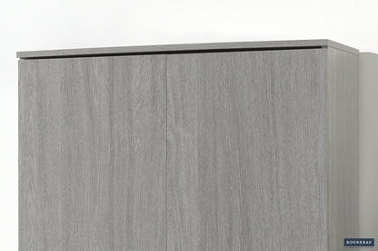 Opbergkast 'Ray' 2 deuren en 4 legplanken Grijze eik