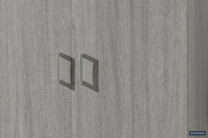 Opbergkast 'Ray' 2 deuren en 4 legplanken Grijze eik