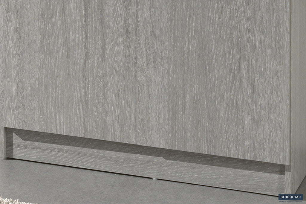 Opbergkast 'Ray' 2 deuren en 4 legplanken Grijze eik