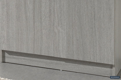 Opbergkast 'Ray' 2 deuren en 4 legplanken Grijze eik