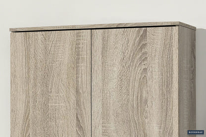 Opbergkast 'Ray' 2 deuren en 4 legplanken Sonoma