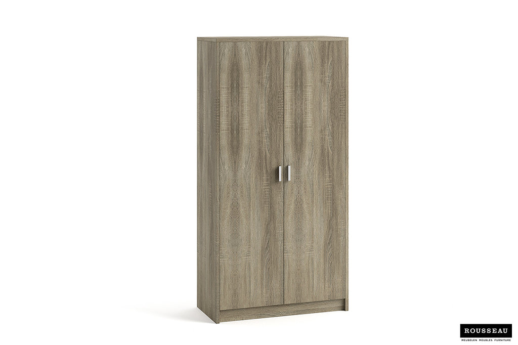 SALE - Opbergkast 'Space' 2 deuren en 4 legplanken Sonoma