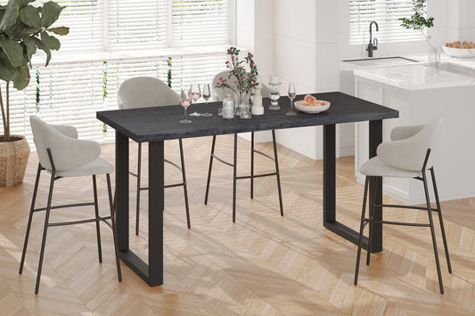 UITVERKOOP - Countertafel 'Alexander' 180 cm Decor Donkerbruin - H 93 cm (2c)