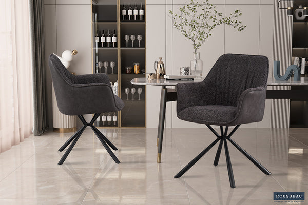 Eetkamerstoel Lucie Bouclé Grijs