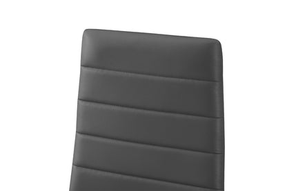 Set van 4 stoelen Cato/Kenzo PU Grijs