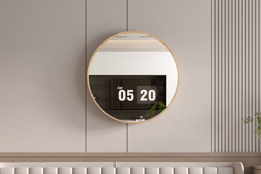 Spiegel 'Roxy' 80x80 Oude eik (1c)