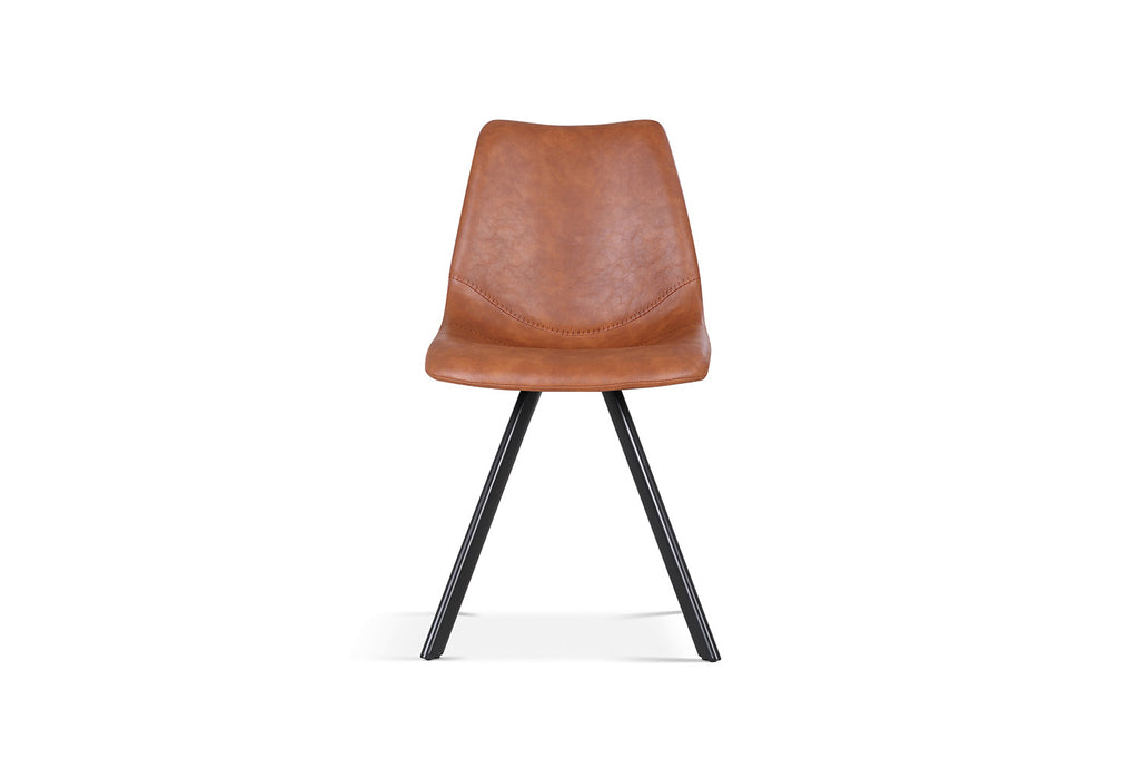 Eetkamerstoel Emma PU Cognac
