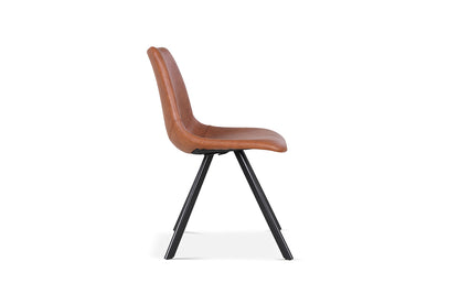 Eetkamerstoel Emma PU Cognac