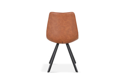 Eetkamerstoel Emma PU Cognac