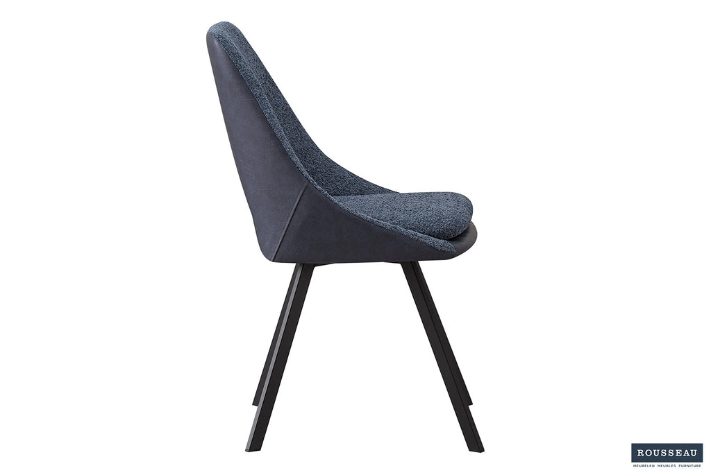 Eetkamerstoel Filou Bouclé Blauw