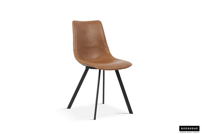 Eetkamerstoel Oslo PU Cognac