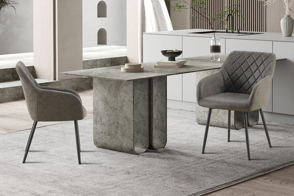 Eetkamerstoel Peron PU Grijs