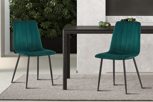 Eetkamerstoel Willis Velvet Groen