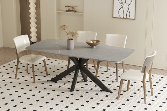 Tafel 'Apollo' 180 cm Deens Ovaal Steen Grijs (2c)