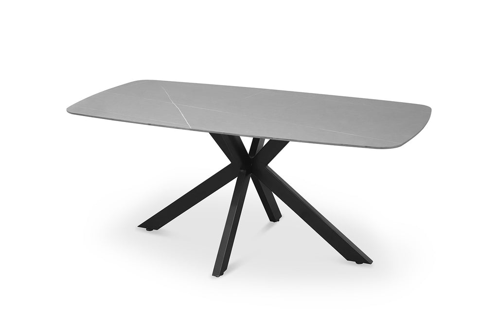 Tafel 'Apollo' 180 cm Deens Ovaal Steen Grijs (2c)