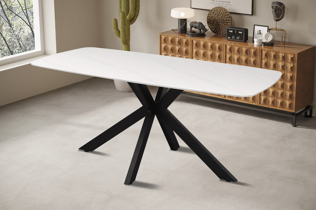 Tafel Apollo 180 cm Deens Ovaal Steen Wit