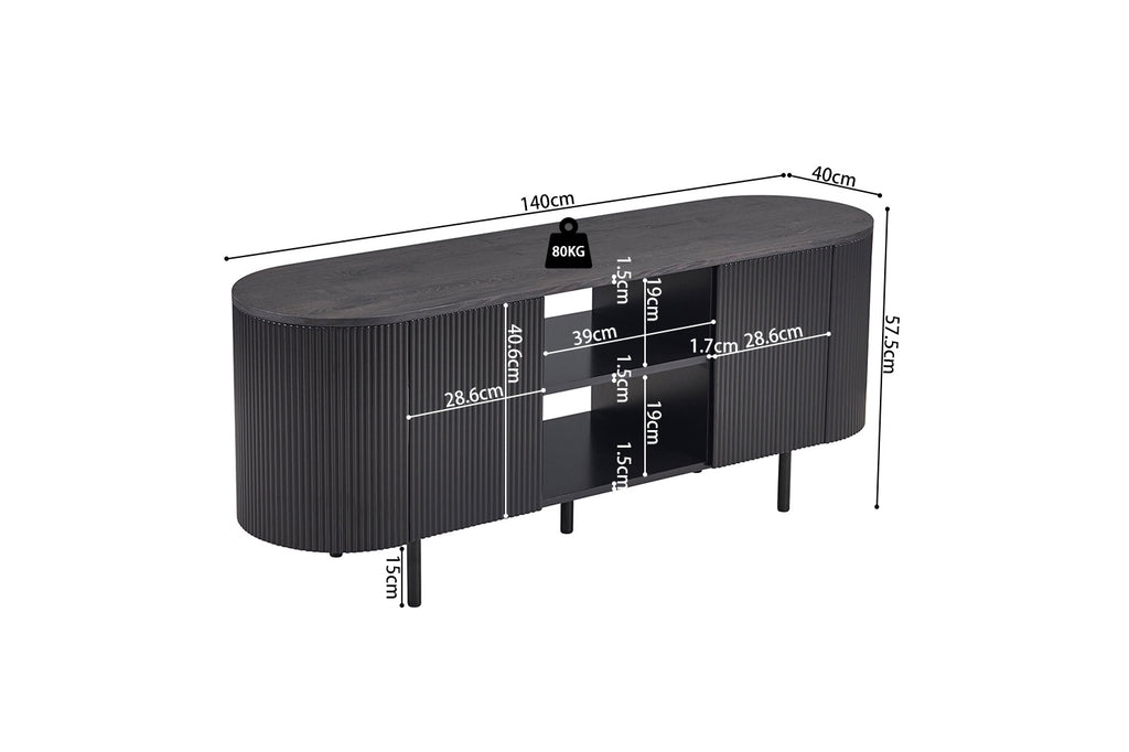 Tv Meubel Lagos 140 cm Decor Dark Brown