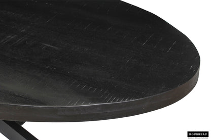 Eettafel Alexa 200 cm Ovaal Mangolia zwart